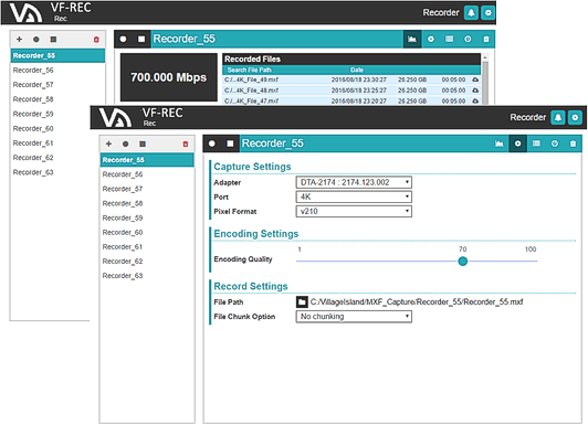 VF-REC with new JPEG 2000 recording / playback