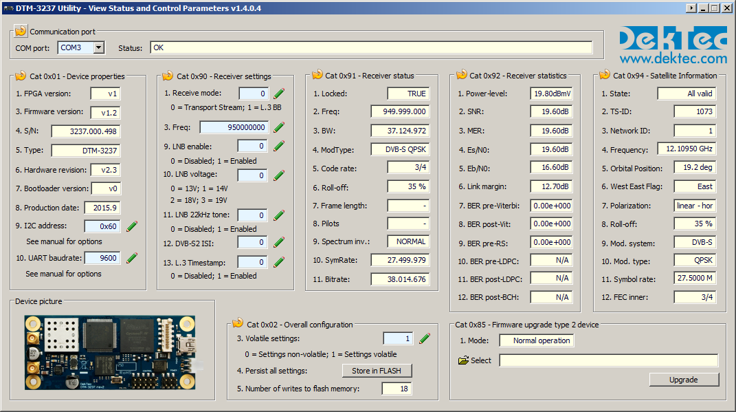 Dtm3237Util - Utility to control the DTM-3237