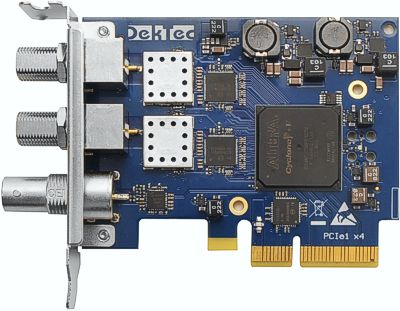 DTA-2127 - Quad DVB-S2X Receiver with 3G-SDI/ASI Output for PCIe