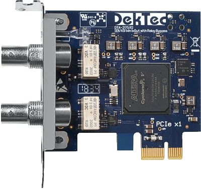 DTA-2175 - HD-SDI/ASI Input and Output with Relay Bypass for PCIe