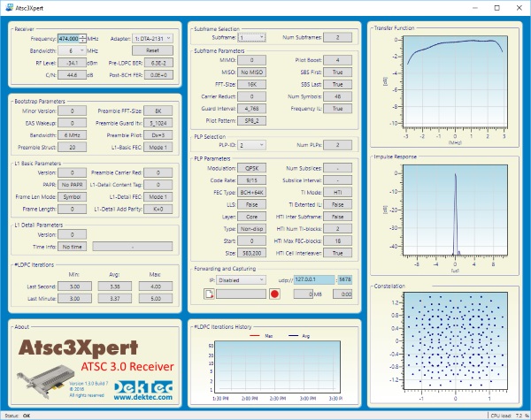 DTC-341-A3X - ATSC-3 Reception and Analysis Software